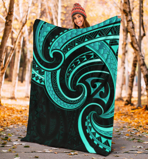 new-zealand-maori-mangopare-premium-blanket-polynesian-turquoise