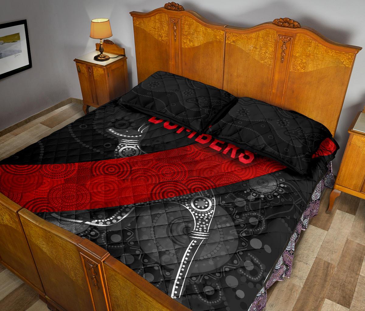 essendon-quilt-bed-set-indigenous-bombers-black