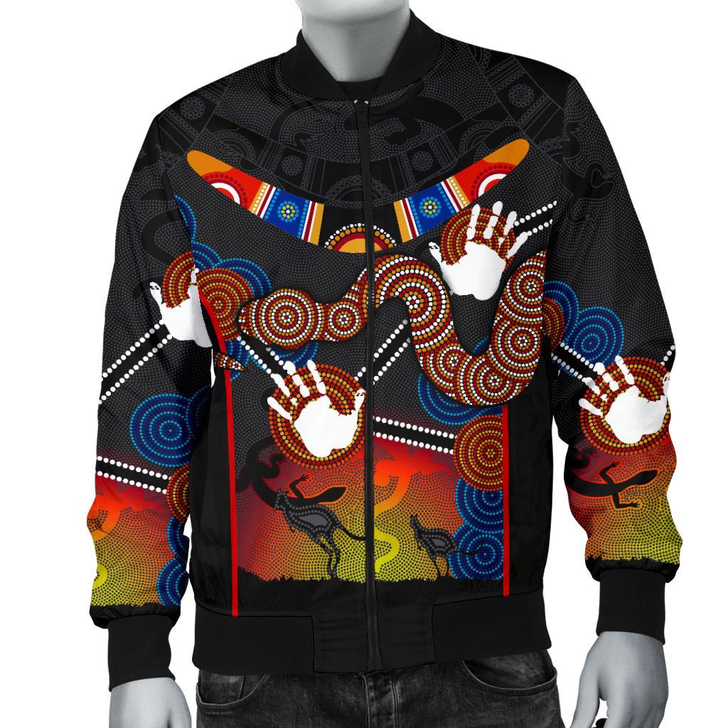 aboriginal-mens-bomber-jacket-australian-boomerang-and-snake-indigenous-art