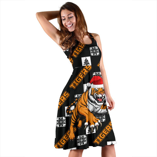 Wests Christmas Women's Dress Tigers Fancy - Vibe Hoodie
