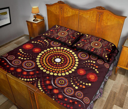 aboriginal-quilt-bed-set-indegenous-dot-painting-art