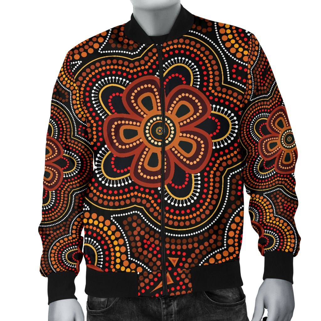 aboriginal-mens-bomber-jacket-aboriginal-dot-painting-flowers-style-ver02