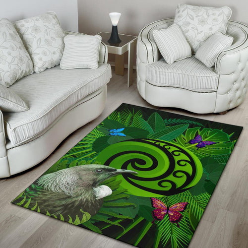 new-zealand-area-rug-koru-fern-mix-tui-bird-tropical-floral