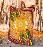 premium-blanket-indigenous-circle-leaf-patterns