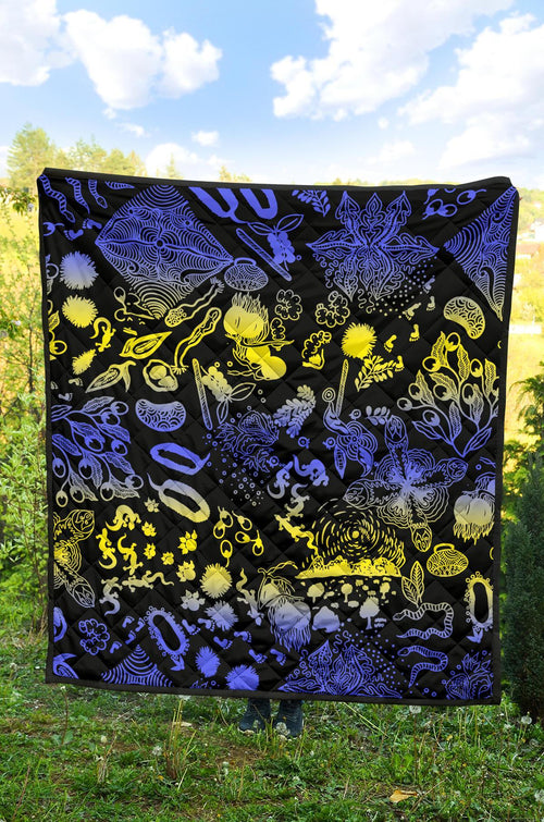 premium-quilt-australian-aboriginal-golden-wattle