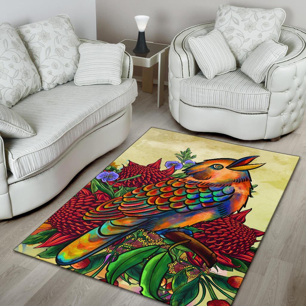 area-rug-australia-kookaburra-with-waratah