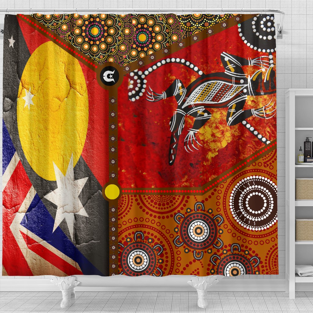 shower-curtain-aboriginal-dot-painting-flags-crocodile-1