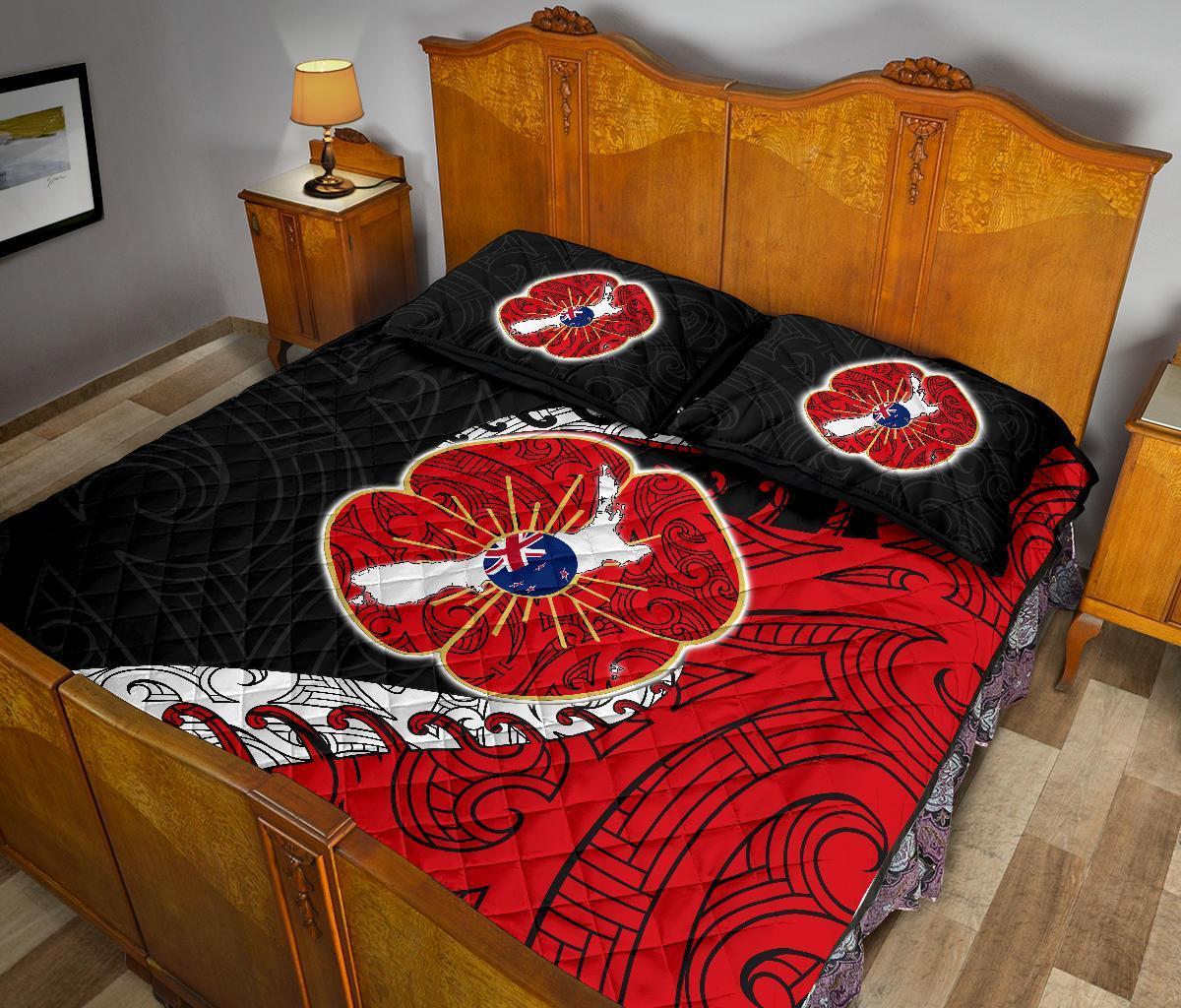 anzac-new-zealand-quilt-bed-set-lest-we-forget-poppy-map-silver-fern-nz