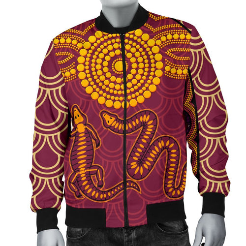 aboriginal-mens-bomber-jacket-aboriginal-snake-and-alligator