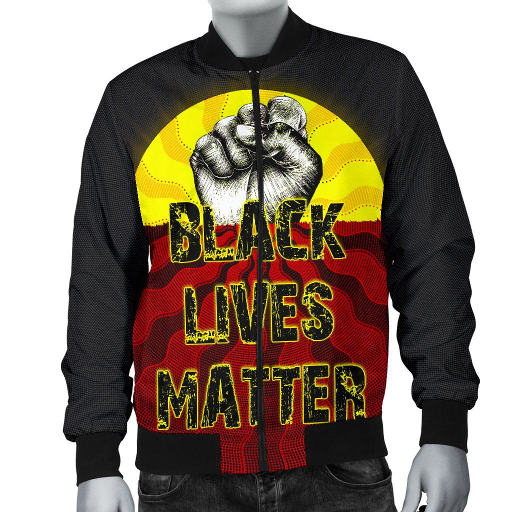 mens-bomber-jacket-aboriginal-black-lives-matter-sun-dot-painting