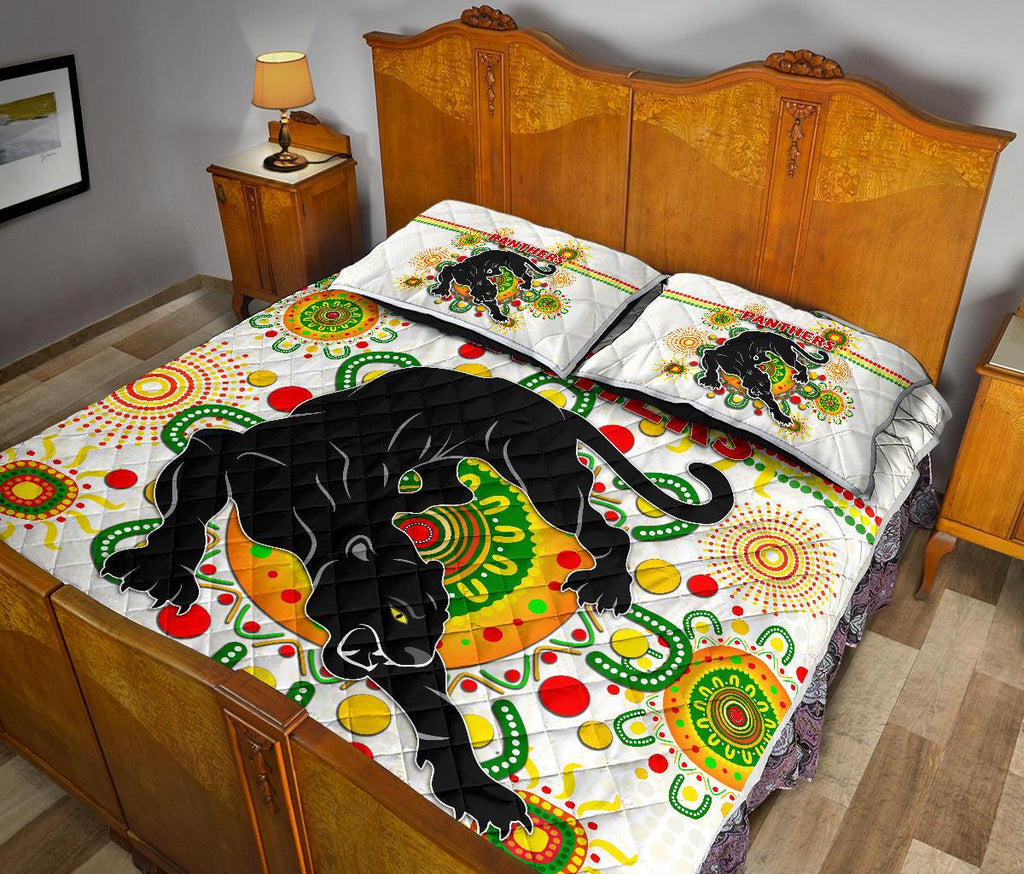 penrith-quilt-bed-set-indigenous-panthers-white