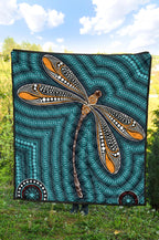 aboriginal-premium-quilt-indigenous-dragonfly