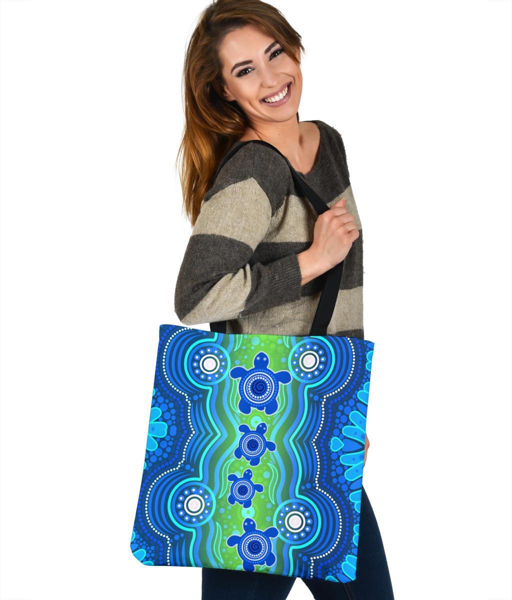 1staustrali-aboriginal-tote-bags-aboriginal-turtle-family