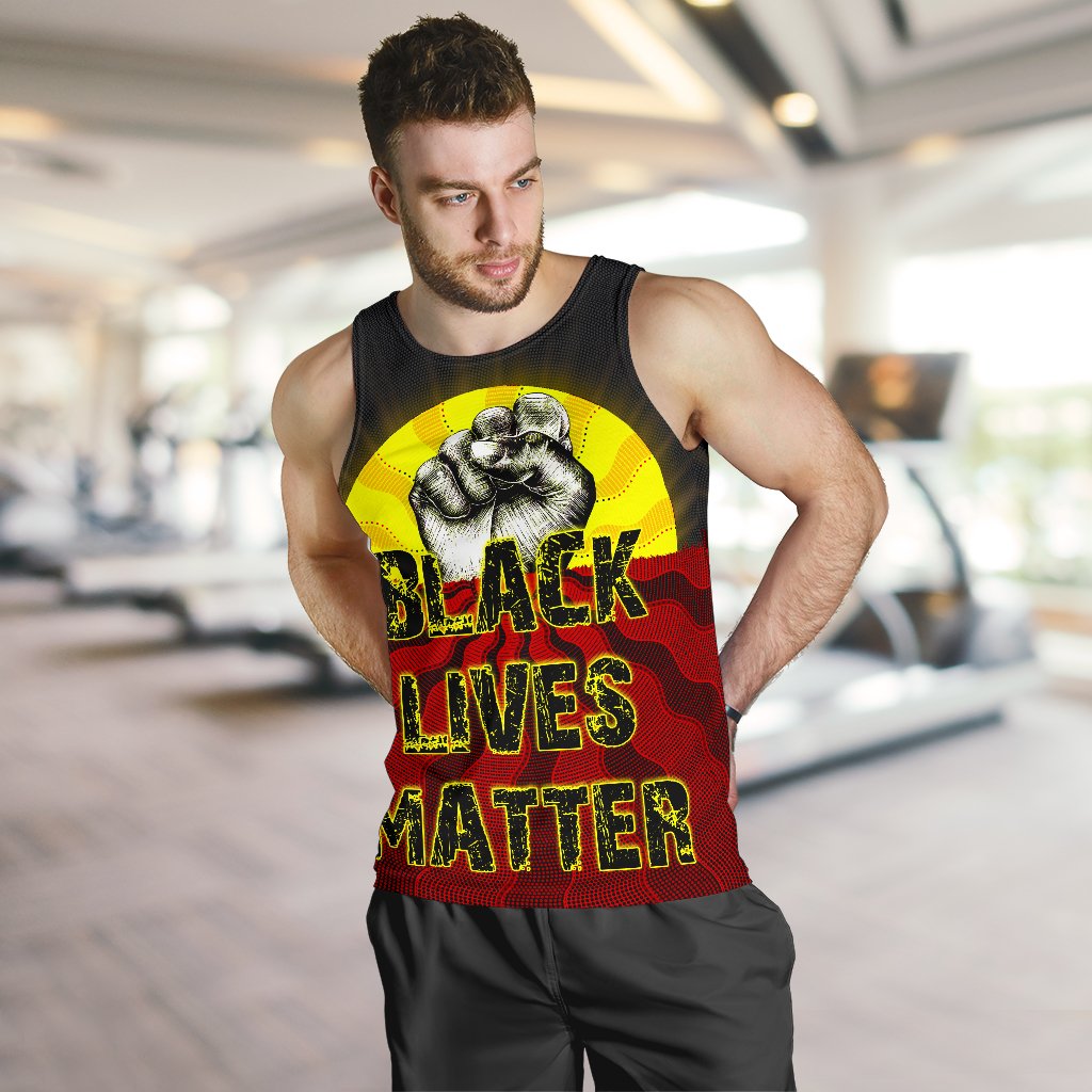 mens-tank-top-aboriginal-black-lives-matter-sun-dot-painting