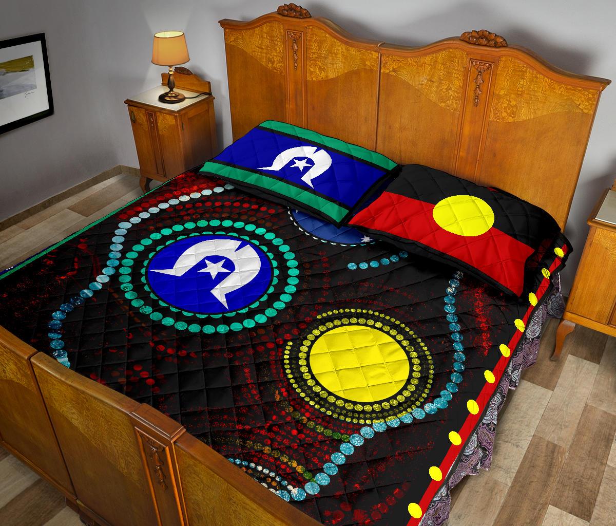 quilt-bed-set-aboriginal-dot-painting-flag