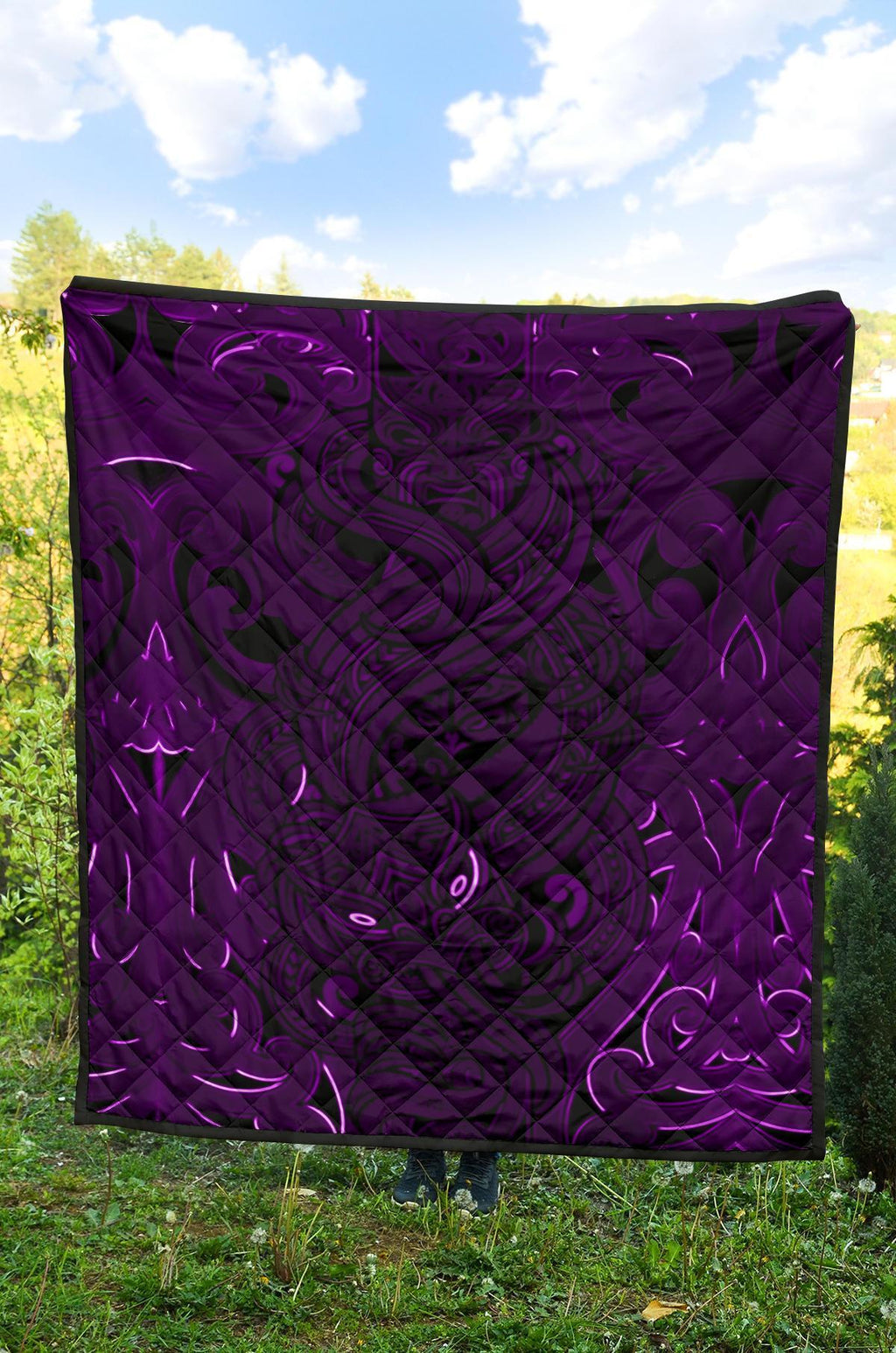 new-zealand-premium-quilt-maori-gods-tumatauenga-god-of-war-purple