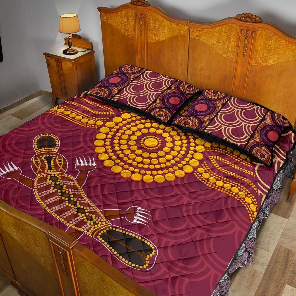 aboriginal-quilt-bed-set-aboriginal-platypus