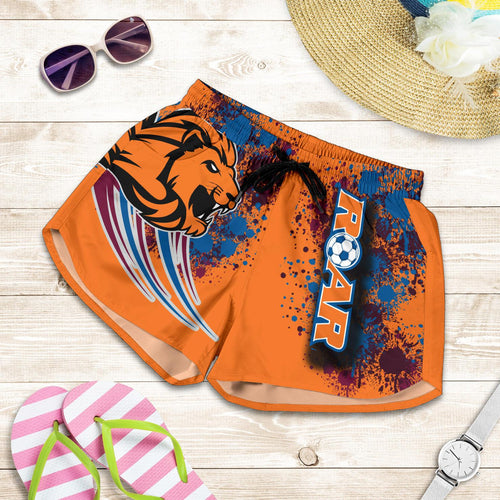 Roar All Over Print Women's Shorts Lion - Vibe Hoodie