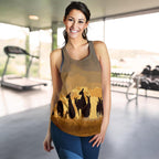 Racerback Tank - Kangaroo Top Tank Family Sunset Ver02 - Women - Vibe Hoodie