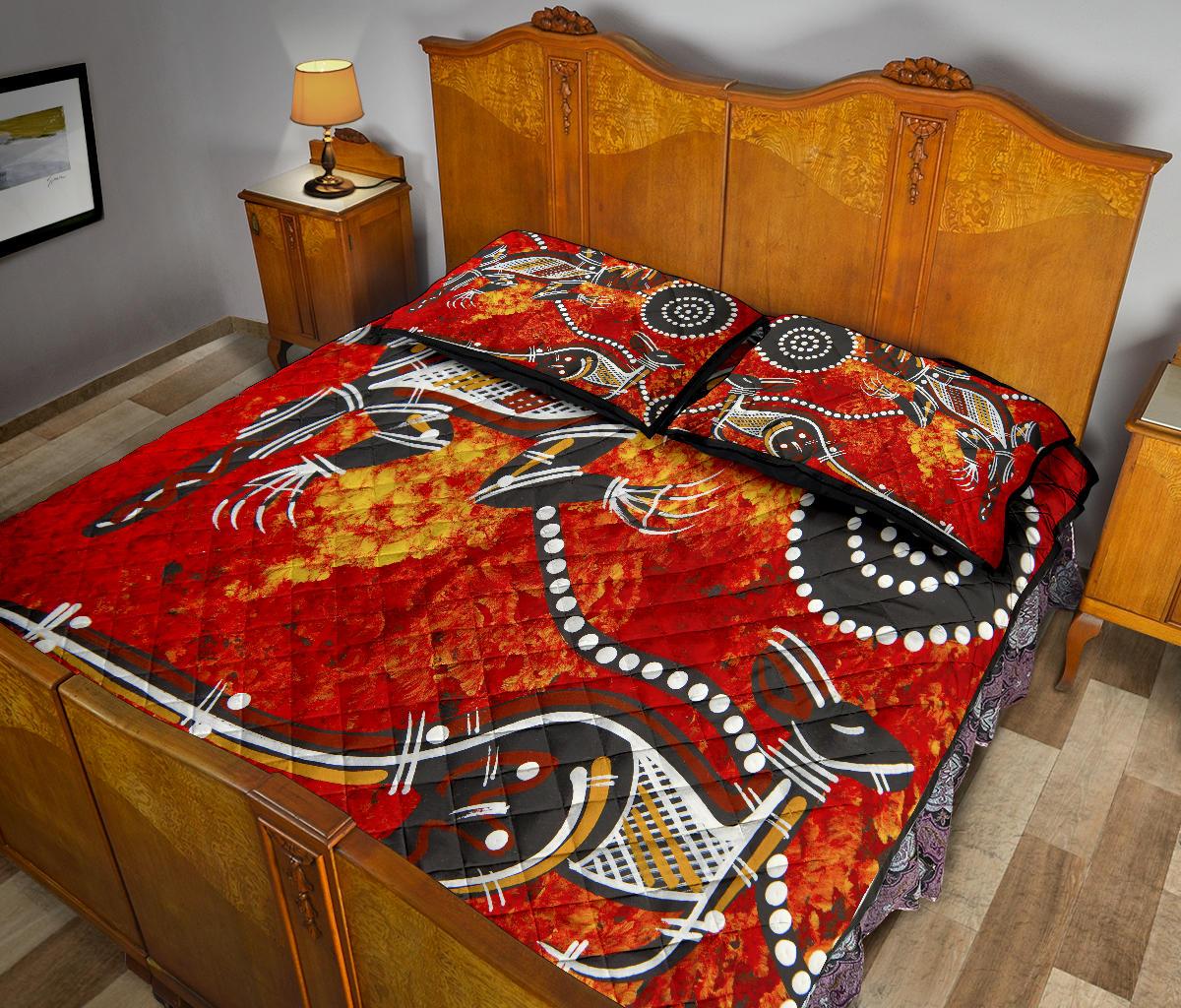 quilt-bed-sets-aboriginal-crocodile-and-kangaroo