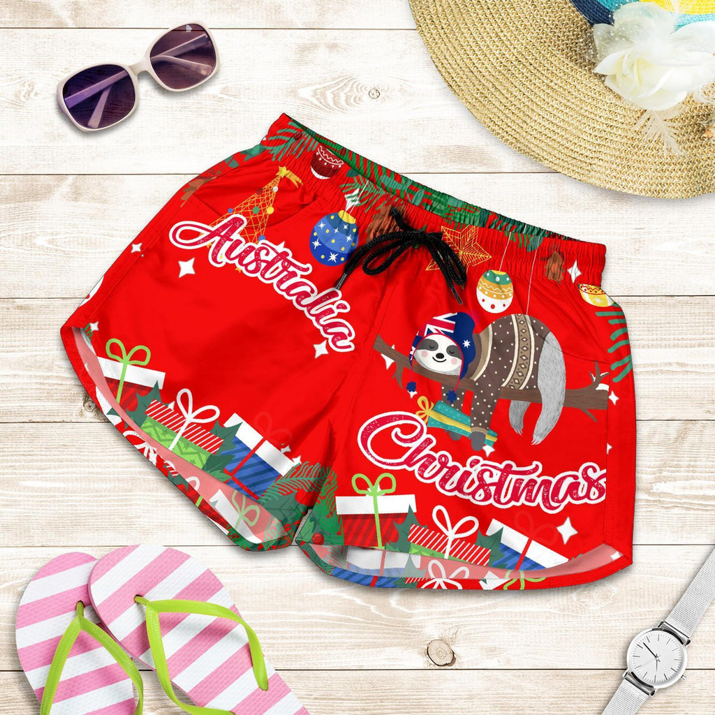Christmas Women's Shorts Red - Merry Christmas - Vibe Hoodie