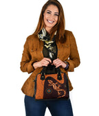 Aboriginal Shoulder Handbag - Lizard in Aboriginal Dreaming - Vibe Hoodie