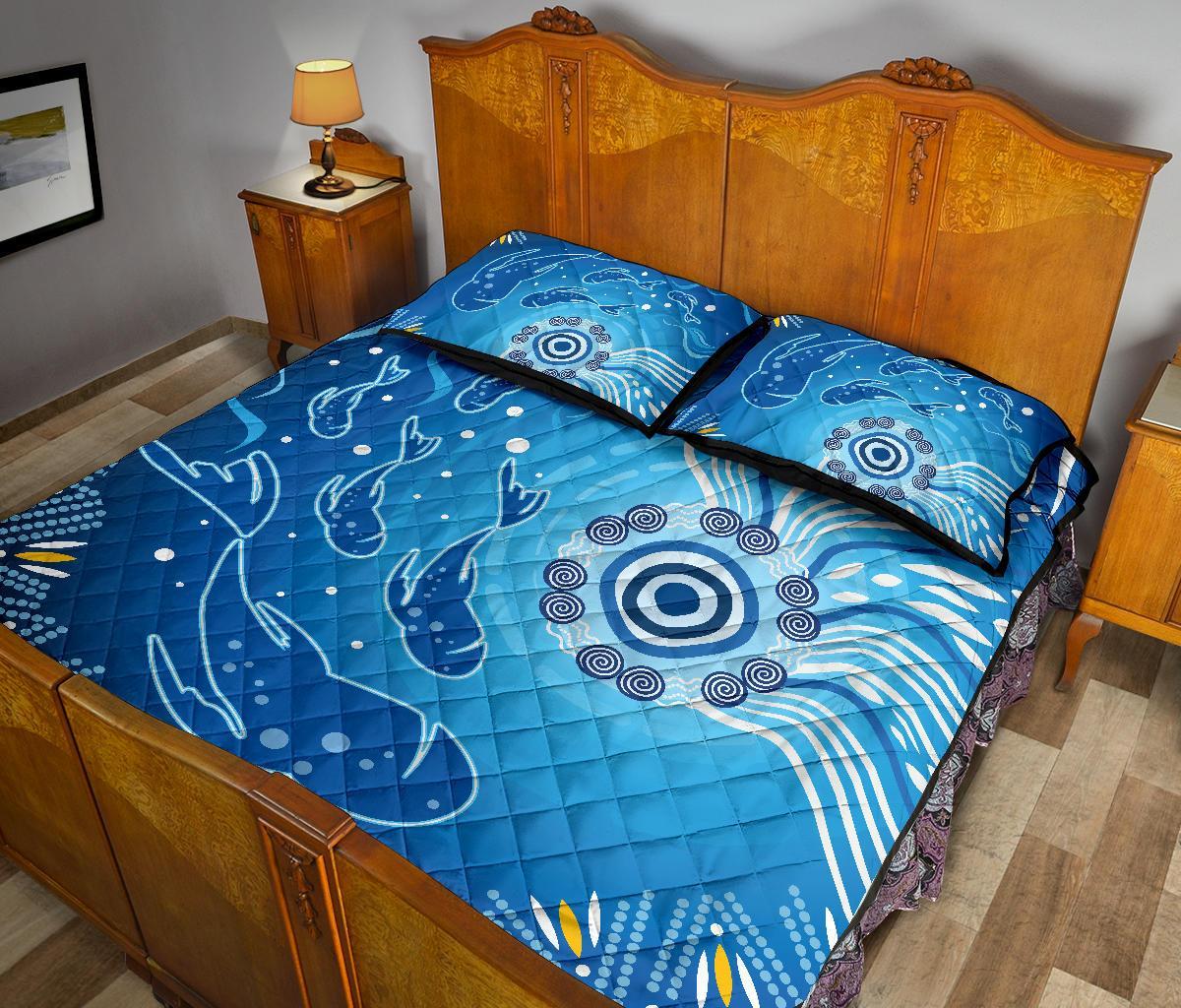 aboriginal-quilt-bed-set-indigenous-ocean-fishing
