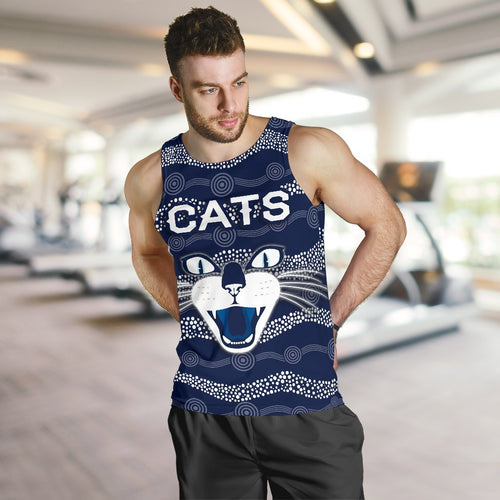 geelong-men-tank-top-cats-indigenous-navy
