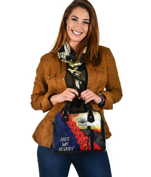 Anzac Lest We Forget Shoulder Handbag - All Gave Some, Some Gave All - - Vibe Hoodie