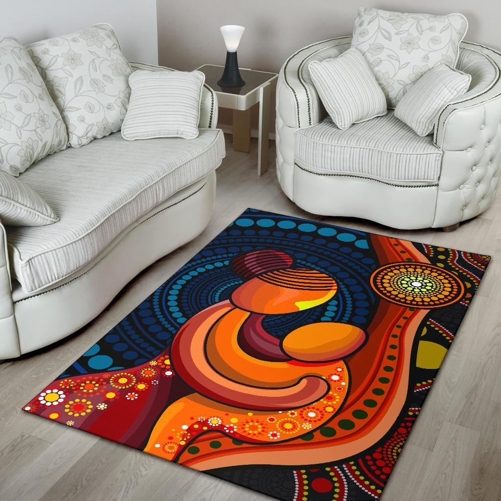 area-rug-aboriginal-mother-and-son