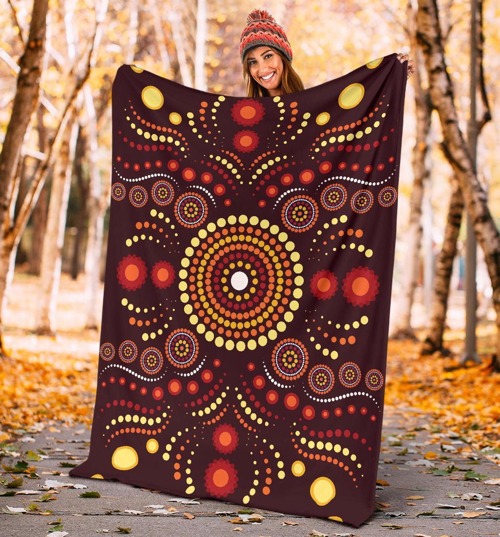aboriginal-premium-blanket-indegenous-dot-painting-art