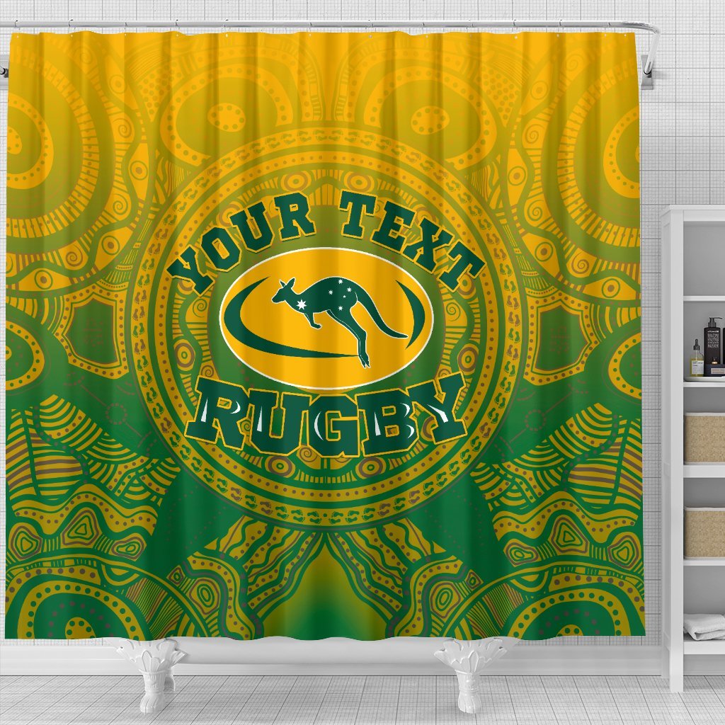 custom-aboriginal-shower-curtain-australia-rugby-and-coat-of-arms