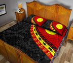 aboriginal-quilt-bed-set-indigenous-flag-circle-dot-painting