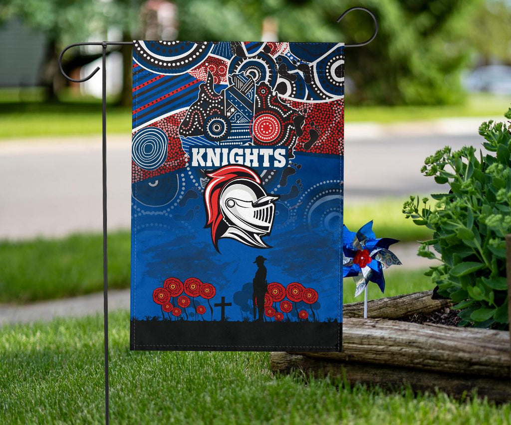 custom-personalised-knights-flag-newcastle-anzac-day-aboriginal