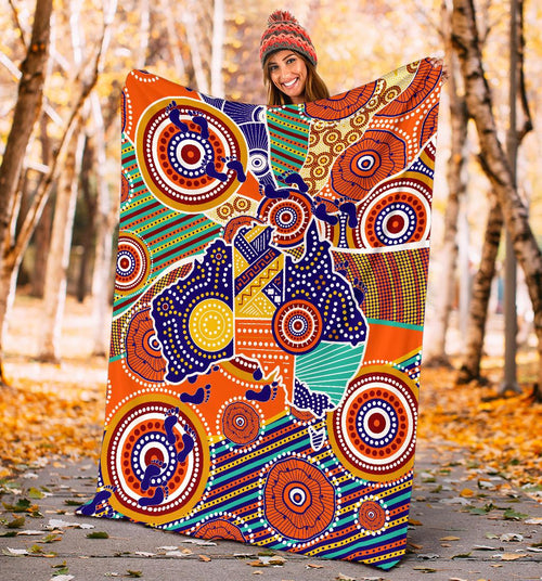 aboriginal-premium-blanket-australian-map-dot-painting