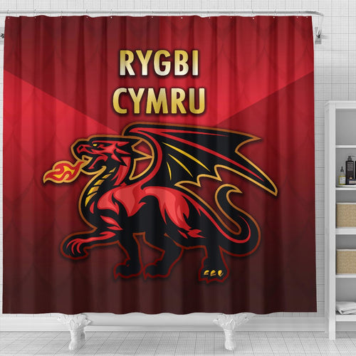 wales-rugby-shower-curtain-simple-style