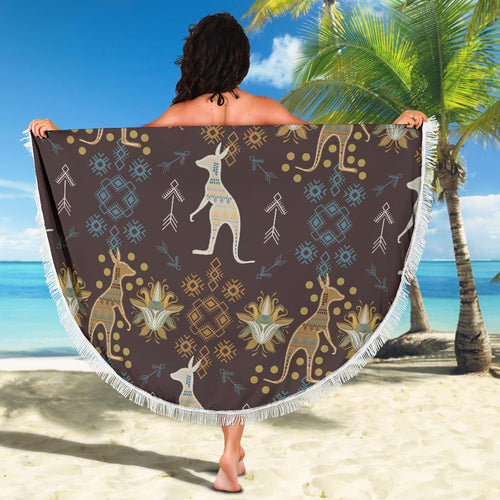 beach-blanket-kangaroo-blanket-aboriginal-patterns-ver03-59-x-59-inches