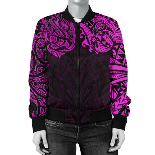 new-zealand-womens-bomber-jacket-maori-polynesian-tattoo-purple