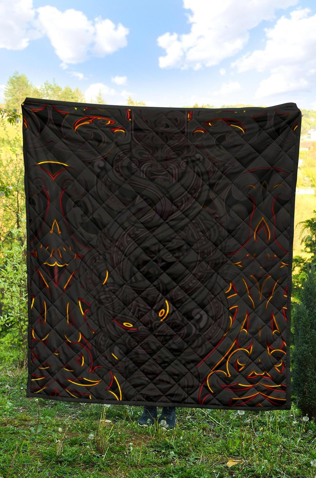 new-zealand-premium-quilt-maori-gods-tumatauenga-god-of-war-black