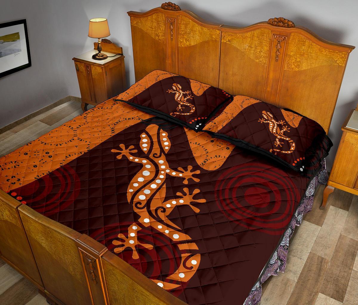 aboriginal-quilt-bed-set-lizard-in-aboriginal-dreaming