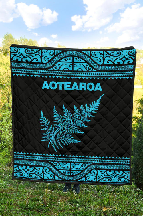 aotearoa-new-zealand-maori-premium-quilt-silver-fern-blue