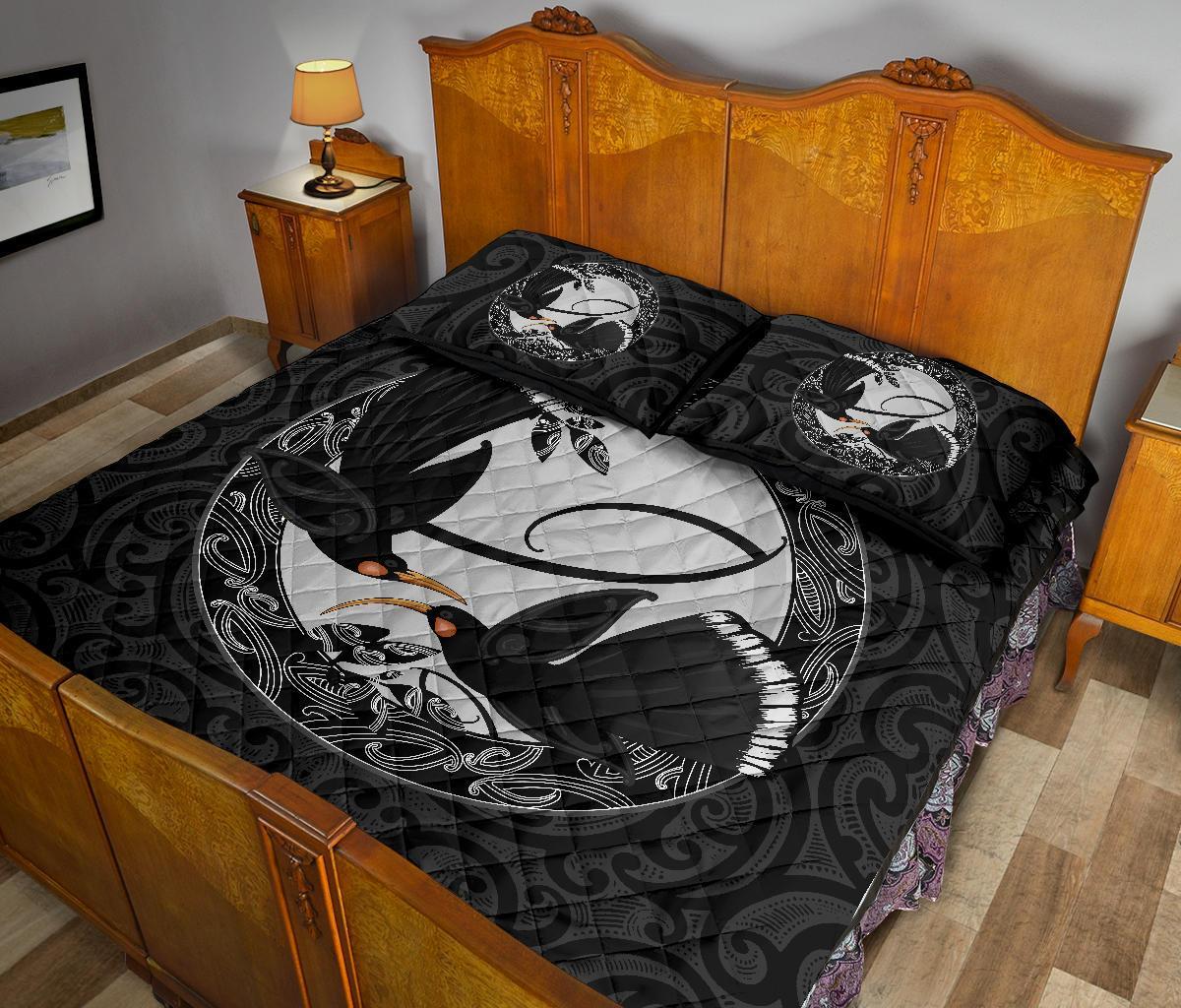 new-zealand-huia-bird-maori-quilt-bed-set