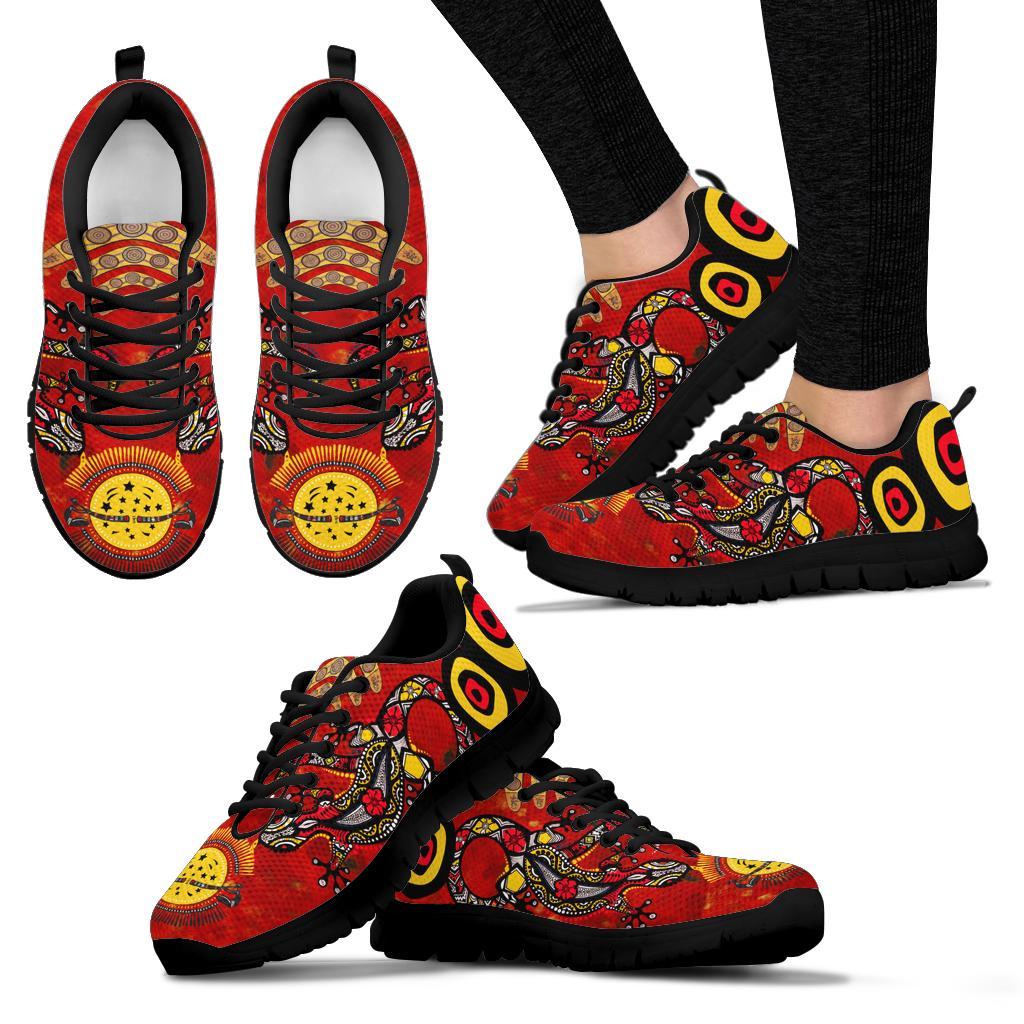 aboriginal-sneakers-lizard-and-boomerang-pattern