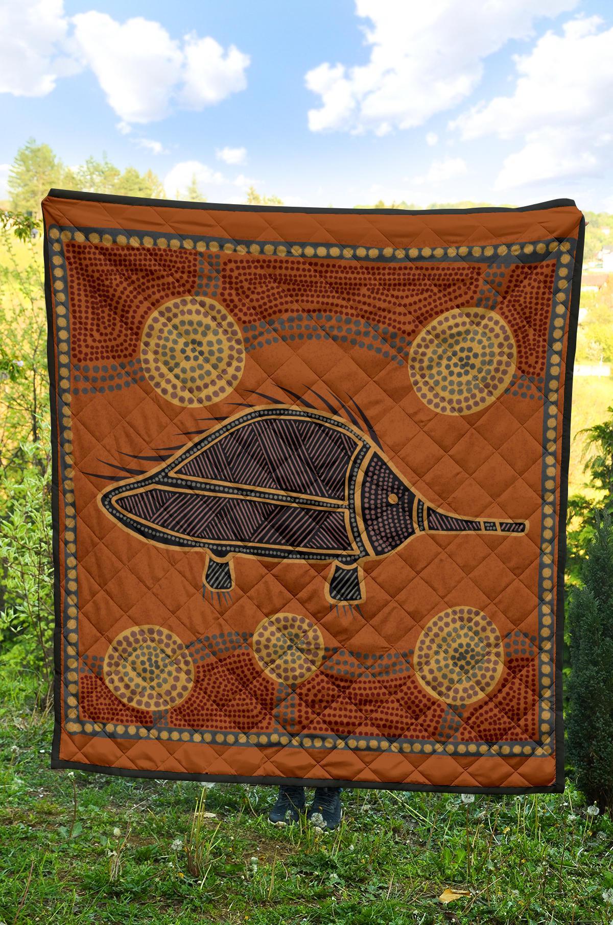 aboriginal-premium-quilt-indigenous-echidna