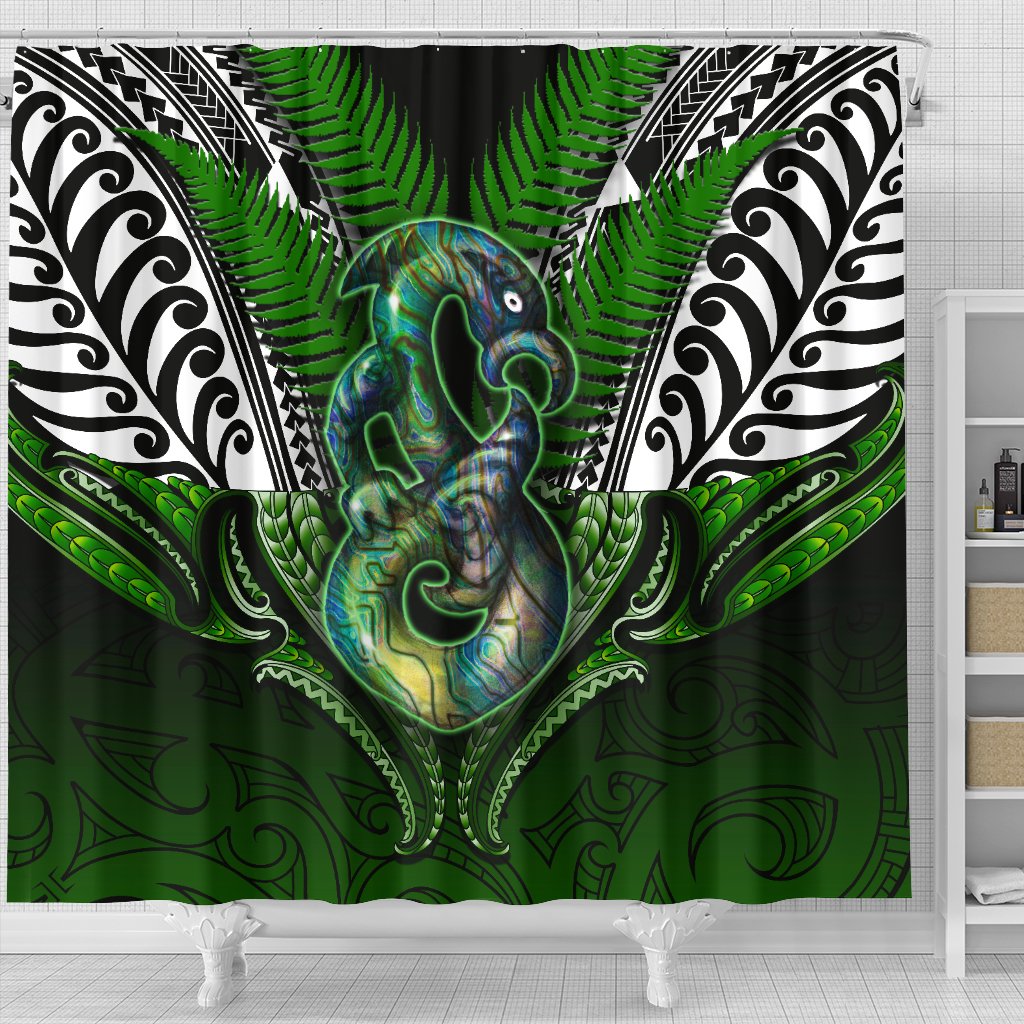 manaia-mythology-shower-curtain-silver-fern-maori-tattoo