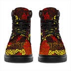 aboriginal-all-season-boots-kangaroo-and-lizard-dot-painting-art