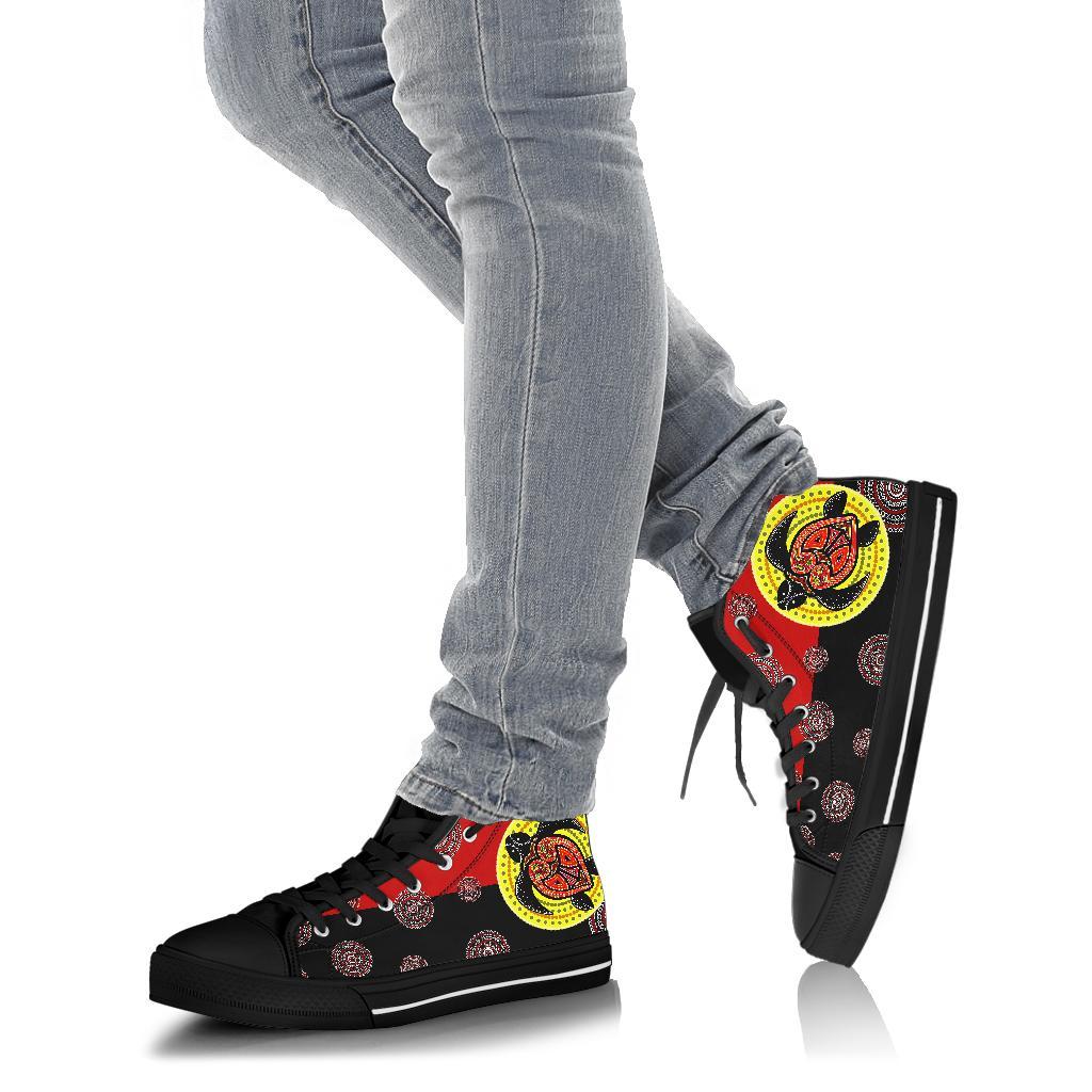 canvas-shoe-aboriginal-dot-painting-shoe-turtle-high-top