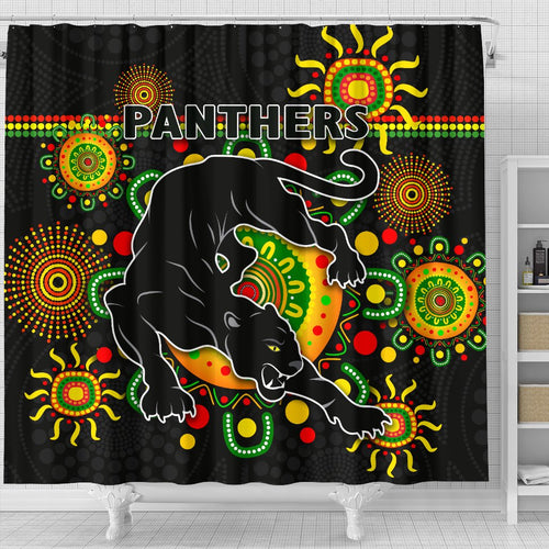 penrith-shower-curtain-indigenous-panthers-black