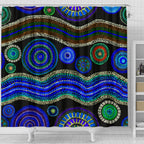 shower-cutian-aboriginal-dot-unique-style-blue