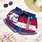 Western Bulldogs All Over Print Women's Shorts - Vibe Hoodie